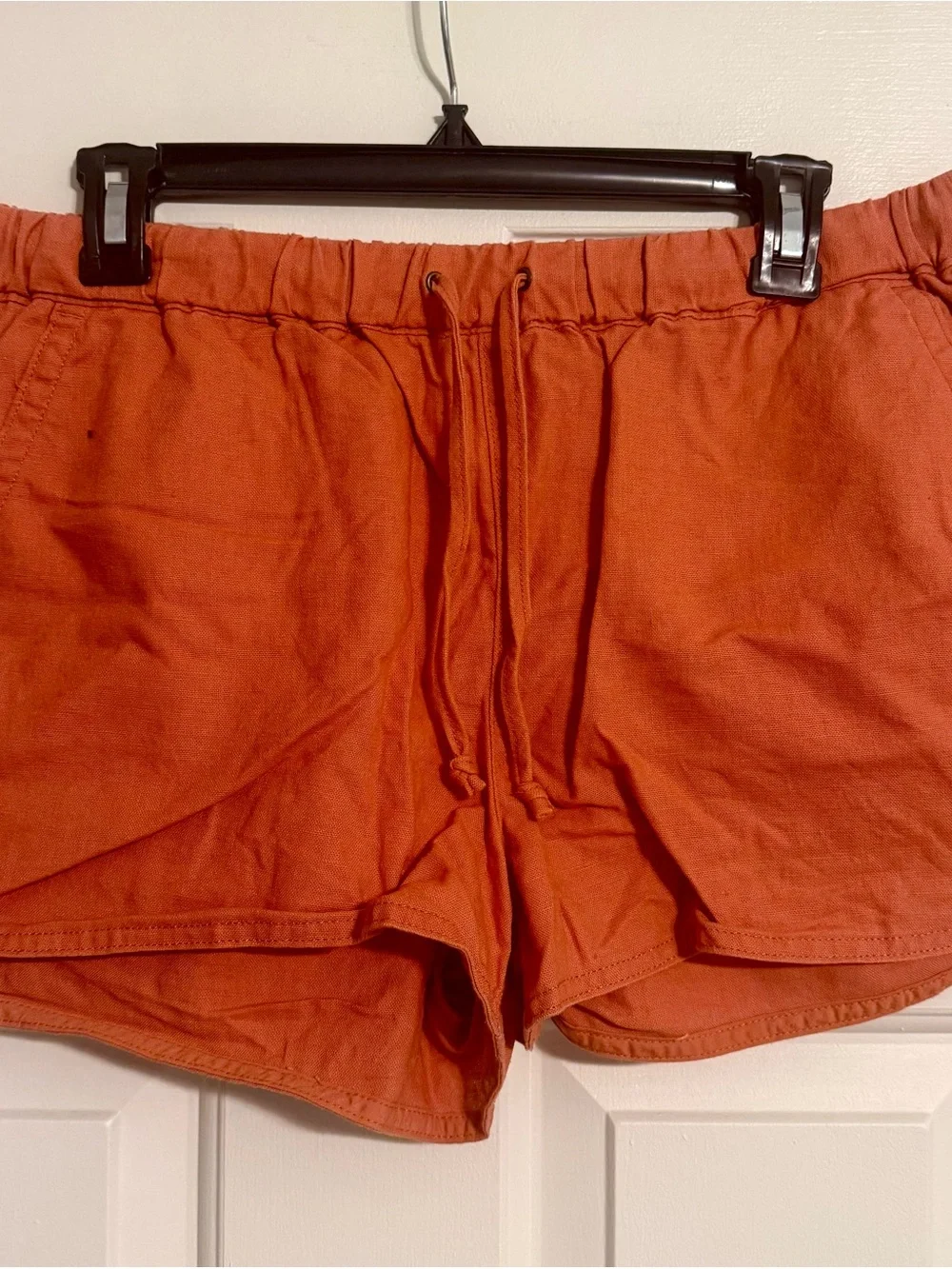 Women’s Rust Orange Drawstring Shorts